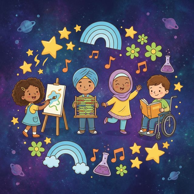 Students enjoying activities